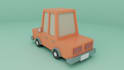 make a low poly car model for your game