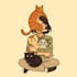 create your idea in aesthetic lofi style illustration
