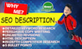 write catchy amazon product descriptions and SEO
