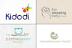 make childcare logo design toy shop and children for  you