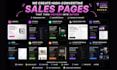 write, design a high converting landing page and sales page