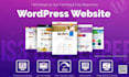 develop responsive and modern wordpress website design