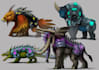 create animals, creature illustrations and concept art