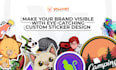 do amazing custom sticker designs for you