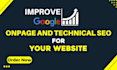 onpage SEO and technical optimization service of wordpress site