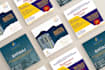 design creative social media posts in bulk