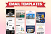 design professional email newsletter template