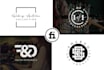 do a unique monogram initial text logo design