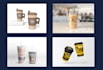 design coffee, ice cream, paper cup