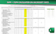 make a cgpa calculator for you in microsoft excel