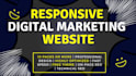 create digital marketing agency website, full website creation
