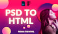 convert figma to HTML, PSD to HTML, xd to HTML with responsive bootstrap