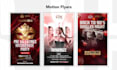 animate flyers, video edits and after effects template edits