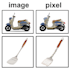convert your image to pixels and custom design