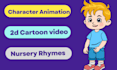 animate any character, 2d kids cartoon video