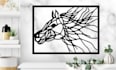 create custom metal wall art sign, teelaunch, laser cutting cricut