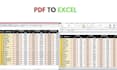 convert PDF to excel