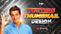 create professional and modern youtube thumbnail design