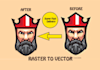 manual vector tracing,  logo design, and vectorization