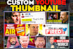 design eye catchy and appealing youtube thumbnail
