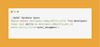 design mysql database, erd and make sql queries