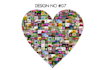 heart shape photo collage, custom love collage photo collage gift