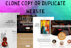 clone, copy or duplicate wordpress website using elementor pro