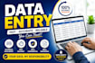 be fast reliable and professional data entry assistant
