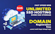 help you to buy a domain name and hosting