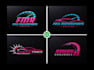 design amazing racing  automotive car wash , excavator logo design