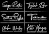 do digital handwriting signature logo