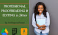 do professional proofreading and book editing services