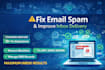 fix the problem of emails going to spam and junk issue