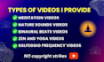 create exclusive meditation videos with binaural beats and solfeggio frequencies