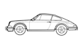 create car silhouette for custom metal art