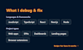 fix bugs and errors in your javascript, react and next js code