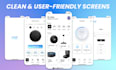 create a trendy lifestyle mobile app design