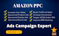 setup and optimize your amazon fba PPC campaigns, ads