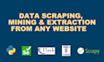 do python web scraping, data scraping and data mining