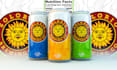 design creative beer label, energy drink, juice and colas