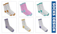 design modern and unique custom socks