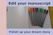 proofread and edit your book manuscript