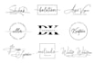 design handwriting signature cursive scripted handwritten logo