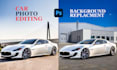 do car photo editing and background replacement