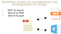 edit or convert word document into ppt