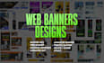 design web banner ads, google banners, and all social media ads