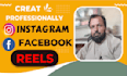 create instagram reels, facebook ads, tiktok,within 24 hours