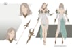 draw character design sheet, concept art and illustration