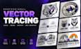 vectorize image, redraw logo and create a clean, editable vector