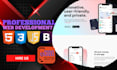 be your front end web developer using HTML, CSS, javascript, react